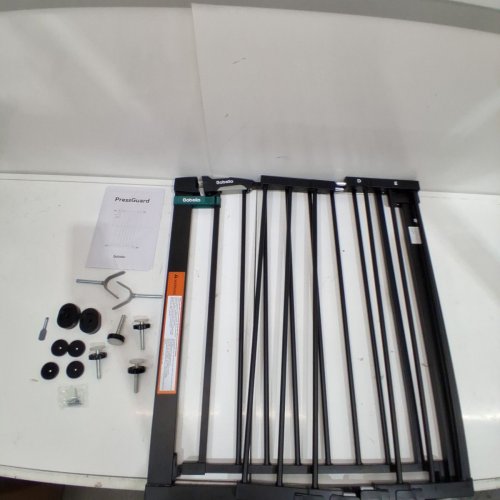 BABELIO EXTRA WIDE PRESSURE-MOUNTED METAL BABY GATE - 36" X 29" TO 48" - GREY (MODEL: CB-M-101) image 2