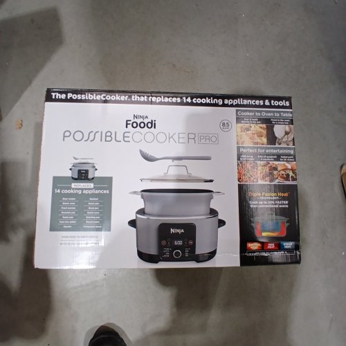 NINJA FOODI POSSIBLECOOKER PRO 8-IN-1 MULTI-COOKER - 8.5QT CAPACITY - SEA SALT GREY (MODEL: MC1001C) image 7