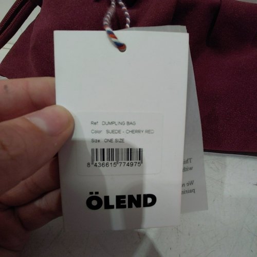 ÖLEND SUEDE DUMPLING BAG - CHERRY RED image 2