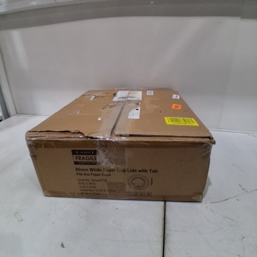 1000PK 80 MM LIDS WITH TABS FOR PAPER COFFEE CUPS - FITS 8 OZ CUPS - WHITE (MODEL: QNP-PCLT) image 4