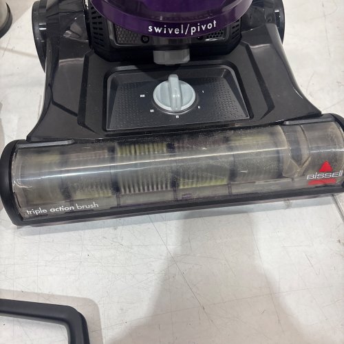 BISSELL CLEANVIEW SWIVEL UPRIGHT MULTI-CYCLONIC VACUUM WITH AUTOMATIC CORD REWIND, WASHABLE FILTER - BLACK/PURPLE (MODEL: 2258B) image 2