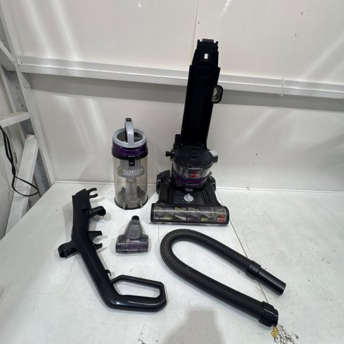 BISSELL CLEANVIEW SWIVEL UPRIGHT MULTI-CYCLONIC VACUUM WITH AUTOMATIC CORD REWIND, WASHABLE FILTER - BLACK/PURPLE (MODEL: 2258B) image 3