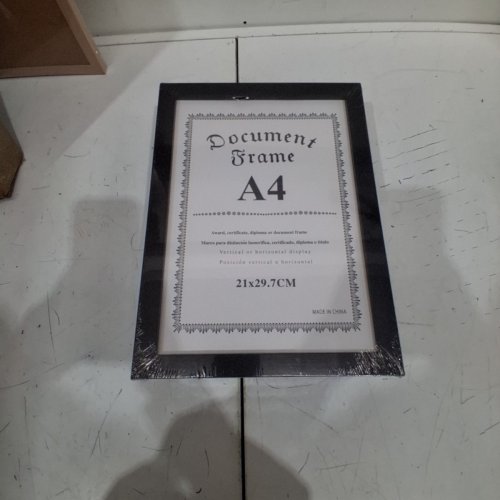 4PK DOCUMENT FRAMES -8" X 11" - BLACK image 2