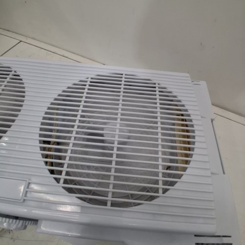 TWIN 2-SPEED WINDOW FAN - 21.5" X 10.25" - WHITE image 2