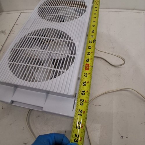 TWIN 2-SPEED WINDOW FAN - 21.5" X 10.25" - WHITE image 3
