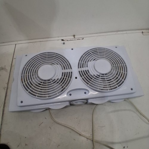 TWIN 2-SPEED WINDOW FAN - 21.5" X 10.25" - WHITE image 6
