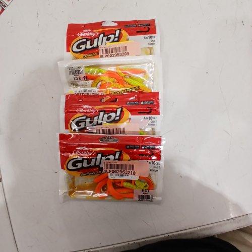 4 (8PK) ASSORTED BERKLEY GULP! GRUB SOFT FISHING LURES - 4" (10CM) - 32 TOTAL image 2