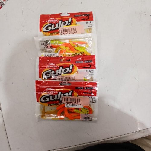 4 (8PK) ASSORTED BERKLEY GULP! GRUB SOFT FISHING LURES - 4" (10CM) - 32 TOTAL image 3