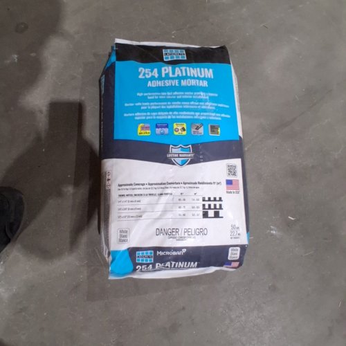 LATICRETE 254 PLATINUM ADHESIVE MORTAR - WHITE - 50LB image 2