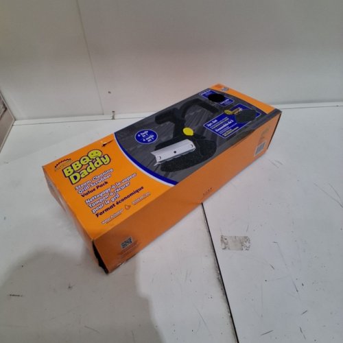2PC SCRUB DADDY BBQ DADDY STEAM CLEANING GRILL SCRUBBER VALUE PACK - BLACK (MODEL: 1882120) image 4