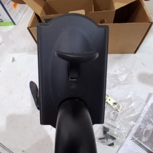 SCHLAGE ADDISON F-SERIES FRONT ENTRY HANDLESET WITH KEYS - ANTIQUE, BLACK image 4