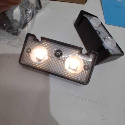 12PK ESUNYD SOLAR FENCE LIGHTS - BLACK image 2