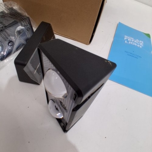12PK ESUNYD SOLAR FENCE LIGHTS - BLACK image 4