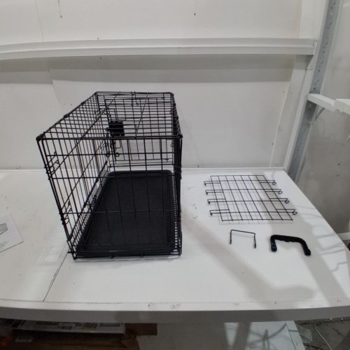 AMAZON BASICS FOLDABLE METAL WIRE DOG CRATE - 22" - (MODEL: 9001N-48B) image 4