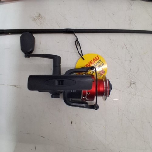 2PC UGLY STIK SPINNING FISHING ROD AND REEL COMBO - 6FT 6" - 5.2:1 GEAR RATIO - RIGHT HAND RETRIEVE - BLACK / RED (MODEL: US50SP35) image 4