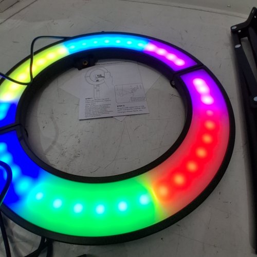 BOWER FOLDABLE CONTENT CREATION RING LIGHT - 12" (12 COLOURS) 7 LIGHTING MODES (MODEL: WSC-RGBI2SLIM) image 2