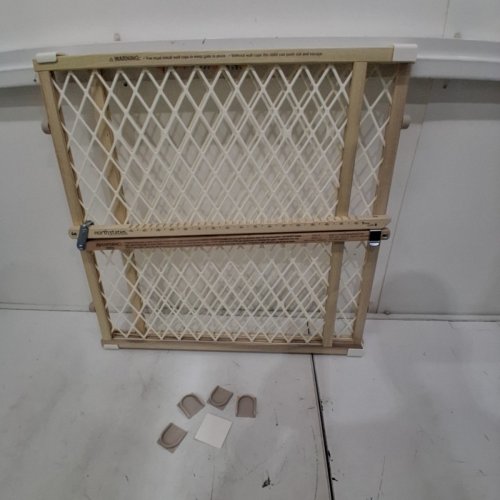 NORTH STATES TODDLEROO DIAMOND MESH WOODEN BABY GATE - 23" X 26.5"-42" (MODEL: 4600) image 3