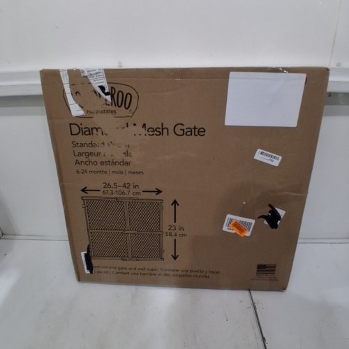 NORTH STATES TODDLEROO DIAMOND MESH WOODEN BABY GATE - 23" X 26.5"-42" (MODEL: 4600) image 4
