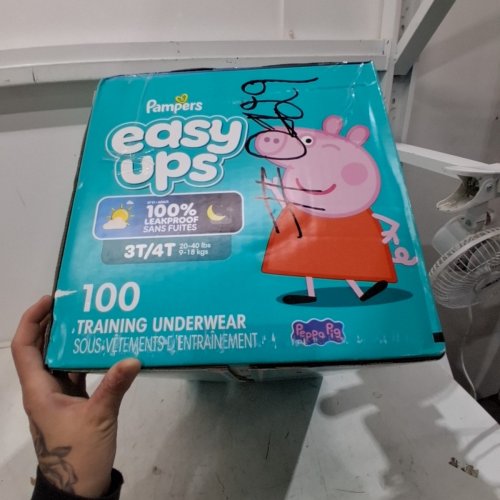 100PK PAMPERS EASY UPS DISPOSABLE ABSORBANT TRAINING UNDERWEAR - SIZE 3T-4T (30-40LBS) - PEPPA PIG image 3