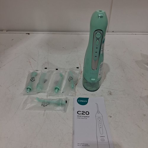 COSLUS ORAL WATER IRRIGATOR WITH VARIOUS TIPS - 300 ML TANK - MINT GREEN (MODEL: C20) image 3