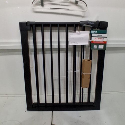 BABELIO EXTRA TALL PRESSURE MOUNTED METAL CHILD SAFETY GATE - 29" - 55" X 30" - BLACK - (MODEL: CB-M-101) image 2