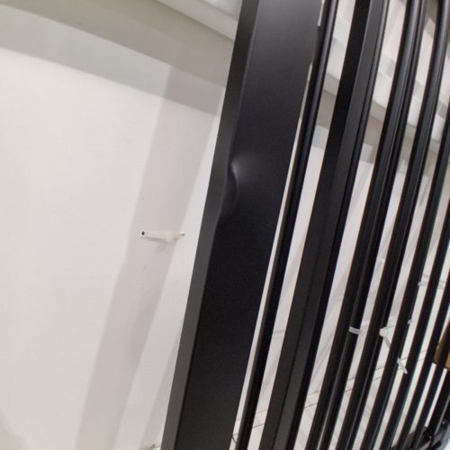 BABELIO EXTRA TALL PRESSURE MOUNTED METAL CHILD SAFETY GATE - 29" - 55" X 30" - BLACK - (MODEL: CB-M-101) image 3