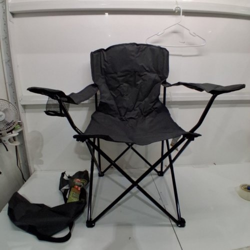 OZARK TRAIL OVERSIZED CAMPING CHAIR - 250 LBS MAX - BLACK image 3