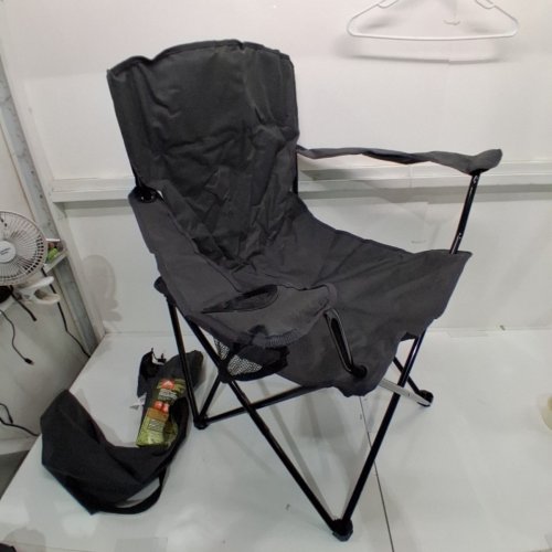 OZARK TRAIL OVERSIZED CAMPING CHAIR - 250 LBS MAX - BLACK image 4
