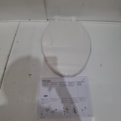 STERLING SENTRA QUIET CLOSE ELONGATED TOILET SEAT - WHITE (ITEM: 38714-0) image 2