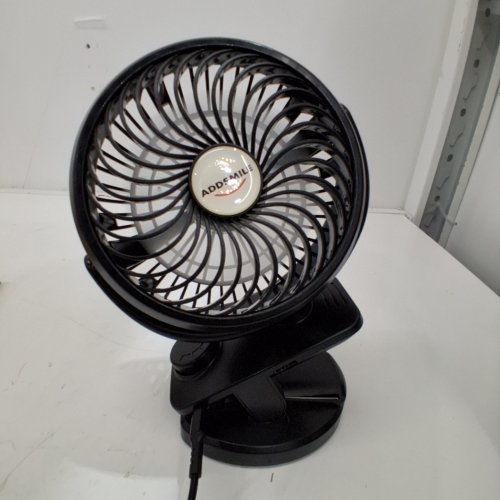 ADDSMILE RECHARGEABLE MINI CLIP FAN - BLACK (MODEL: F-150) image 2