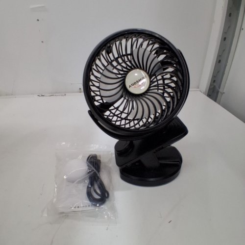 ADDSMILE RECHARGEABLE MINI CLIP FAN - BLACK (MODEL: F-150) image 4