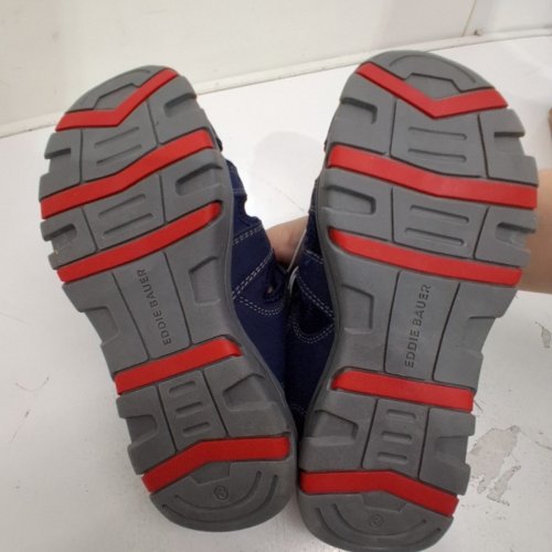 BOY'S EDDIE BAUER BUMP TOE SANDAL - SIZE 3 - BLUE/RED/GREY (STYLE : 1857614) image 3