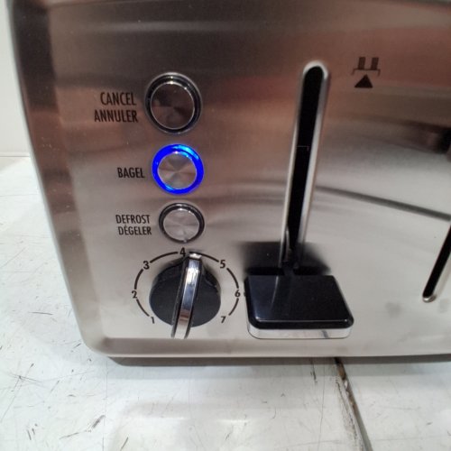 HAMILTON BEACH WIDE-SLOT TOASTER - 4 SLICE - STAINLESS STEEL (MODEL: 24794C) image 2