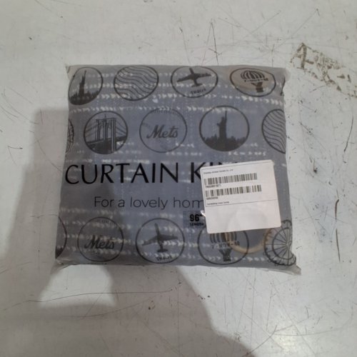 CURTAINKING LINEN CURTAIN WITH GROMMETS - 96" - GREY/WHITE/BRONZE image 2