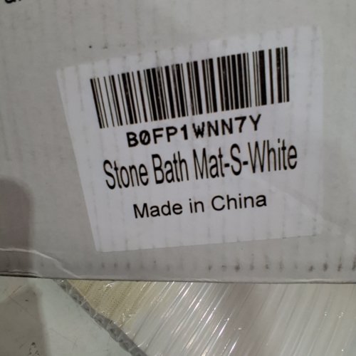 NATURAL DIATOMITE NON-SLIP STONE BATH MAT - 23.7" X 15.4" X 0.3" - WHITE (MODEL: STONE BATH MAT-S) image 2