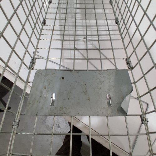 VEVOR HUMANE GALVANIZED IRON ANIMAL TRAP - 24" X 8" X 8" - SILVER (MODEL: LB-18) image 3