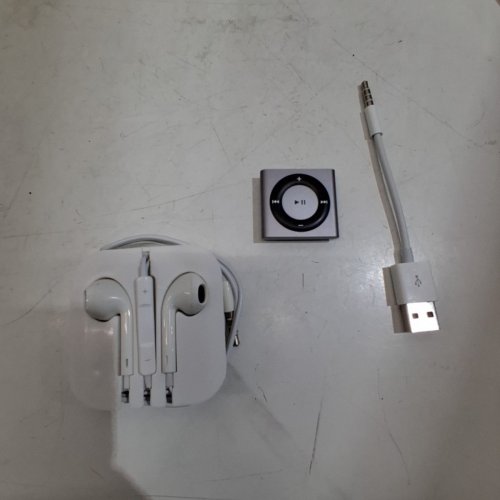 APPLE IPOD SHUFFLE 4TH GENERATION WITH WIRED EARBUDS AND USB CABLE - SILVER - (MODEL:A1373) image 8