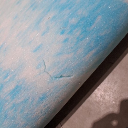 MATTRESS TOPPER WITH PILLOW PAD - 78" X 80" - BLUE / WHITE image 3