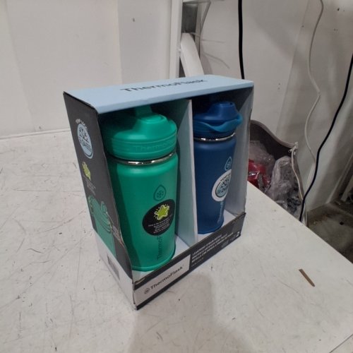 2PK THERMOFLASK STAINLESS STEEL BOTTLE - 16OZ - GREEN/BLUE (MODEL:2880559) image 3