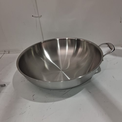 LOLYKITCH TRI-PLY STAINLESS STEEL WOK PAN WITH LID - 14" - STAINLESS STEEL image 3