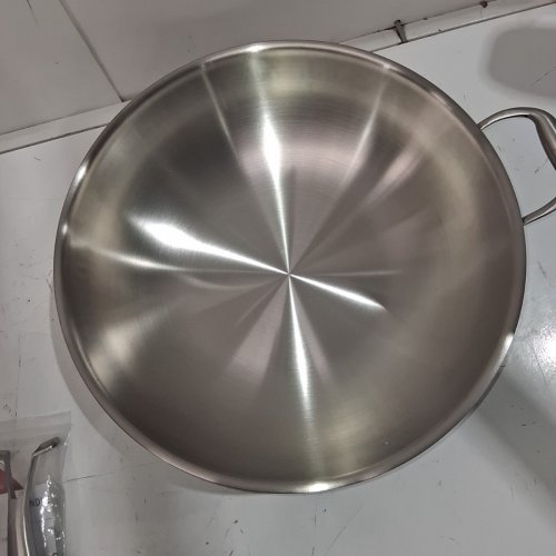 LOLYKITCH TRI-PLY STAINLESS STEEL WOK PAN WITH LID - 14" - STAINLESS STEEL image 4