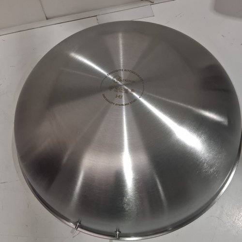 LOLYKITCH TRI-PLY STAINLESS STEEL WOK PAN WITH LID - 14" - STAINLESS STEEL image 5