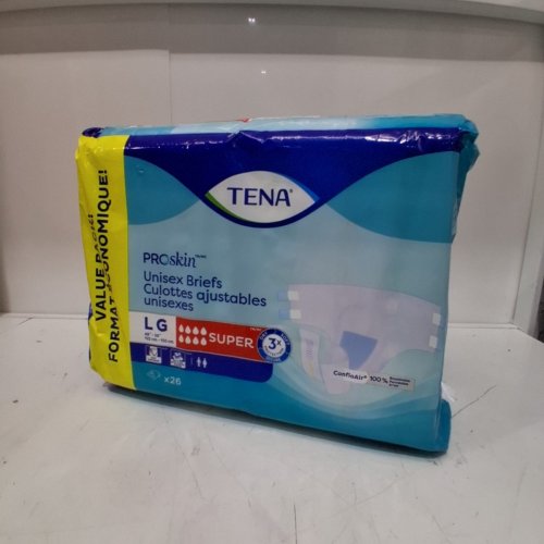 26PK TENA PROSKIN UNISEX BRIEFS - LARGE image 2
