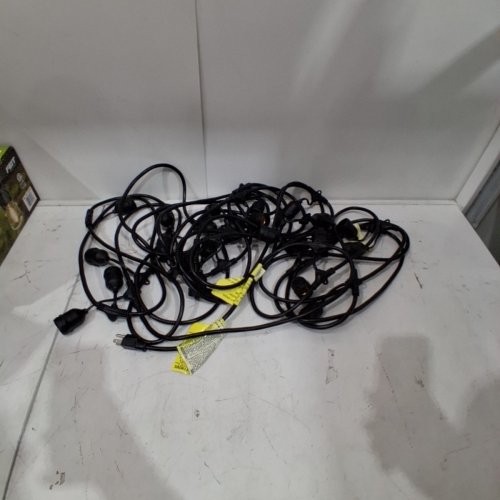 FEIT ELECTRIC WEATHERPROOF LED STRING LIGHTS - 48FT/24 BULBS - BLACK (MODEL: 1603293) image 4