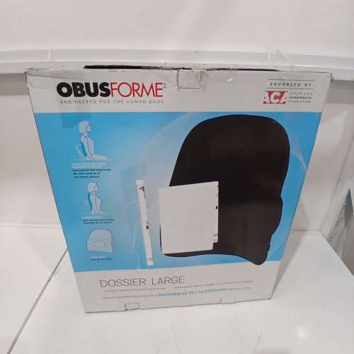 OBUSFORME WIDEBACK BACKREST SUPPORT - 19" X 8" X 22" - BLACK (MODEL: WB-BLK-CB) image 4
