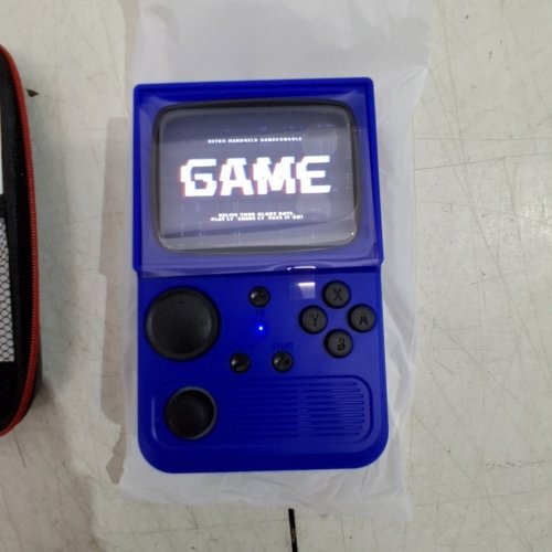 R36T RETRO TV STYLE GAMING HANDHELD WITH 18543 GAMES - 64GB - RGB LIGHT - BLUE image 2