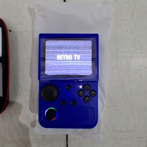 R36T RETRO TV STYLE GAMING HANDHELD WITH 18543 GAMES - 64GB - RGB LIGHT - BLUE image 3