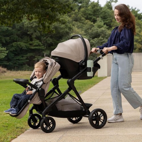 EVENFLO PIVOT XPAND NXT TRAVEL SYSTEM WITH LITEMAX NXT INFANT CAR SEAT - CANYON BEIGE (MODEL: TS101112581C) image 3