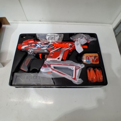 X-SHOT HYPER GEL CLUTCH BLASTER - RED/WHITE image 3