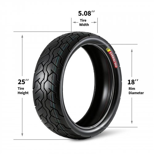 GARVEE FRONT TUBELESS MOTORCYCLE TIRE WITH ENHANCED GRIP - 130/70-18 - BLACK image 2